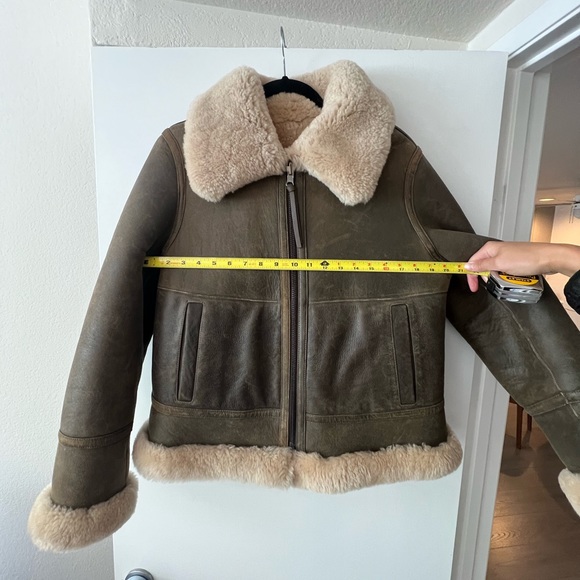 NWT Hadi Reversible Shearling Aviator Jacket - Picture 15 of 15